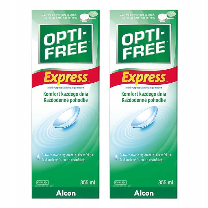 Płyn do soczewek Alcon OPTI-FREE EXPRESS 2 x355ml