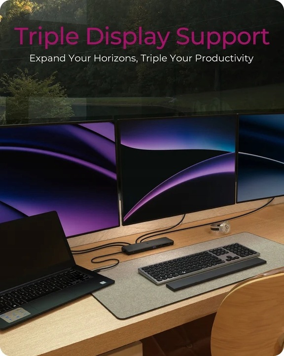 Stacja dokująca ICY BOX IB-DK2116-C USB 3.2 Gen 2 Typ C Czarna