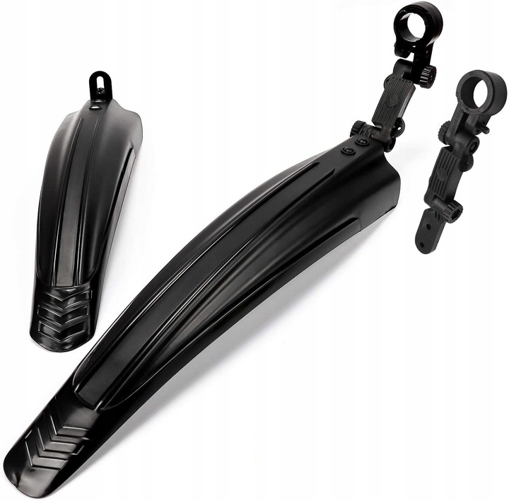 BŁOTNIKI ROWEROWE ROWER ZESTAW KOMPLET PRZÓD TYŁ 2 SZT MTB 24-26 CZARNY