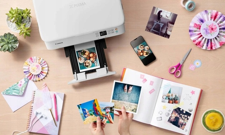 Biała Drukarka CANON Pixma TS5351 3w1 DRUK KOLOR DUPLEX SKAN WIFI TUSZE