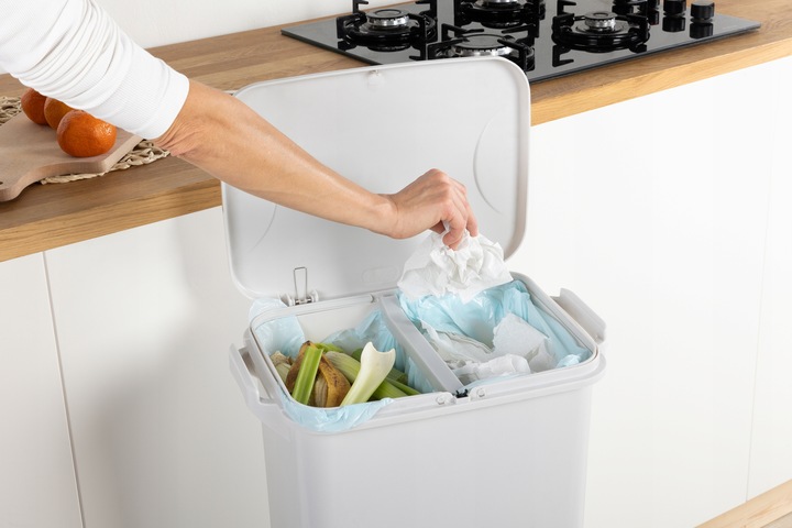 Kosz do Segregacji Śmieci Odpadów Domowy Kubeł na Śmieci do Kuchni Kółka