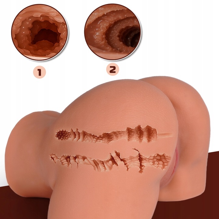 Sztuczna Pochwa Masturbator Meski Realistyczny Tyłek 3D z Pochwą