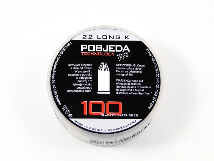AMUNICJA LONG KALIBER 6 MM POBJEDA - 100 SZTUK