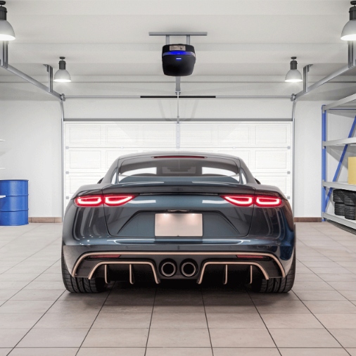 NAPĘD DO BRAMY GARAŻOWEJ 15 m2 zestaw automat 1000N + 2x PILOT SZYNA