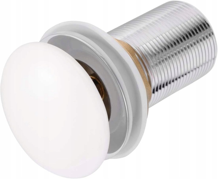 KOREK DO UMYWALKI CERAMICZNY Biały umywalkowy BEZ PRZELEWU