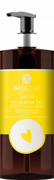 BasicLab Żel pod prysznic do mycia ciała głowy i włosów dla całej