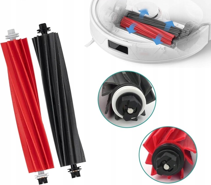 ZESTAW SZCZOTKI ROLKI FILTRY MOP DO ROBOROCK S8 PLUS MAX MAXV ULTRA