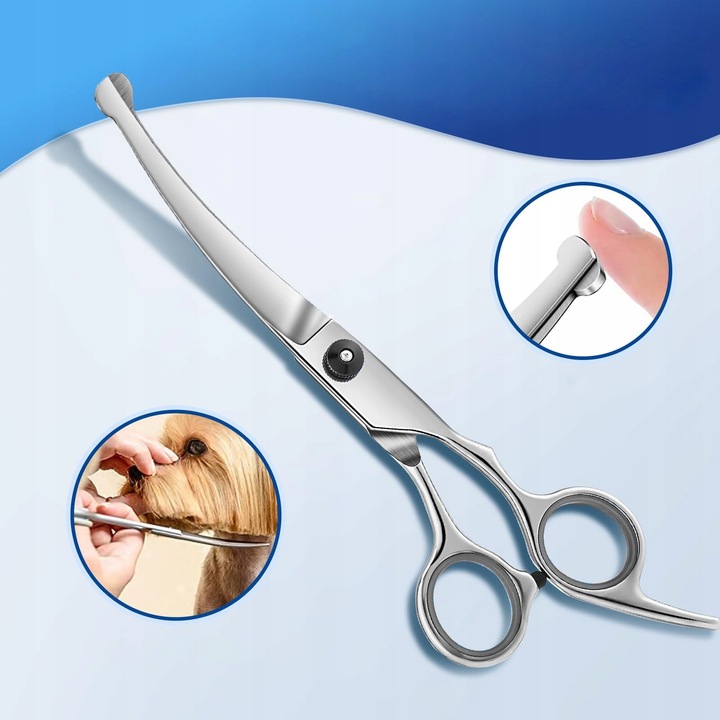 Profesjonalny Zestaw do strzyżenia nożyczki dla psów kotów Etui grzebień