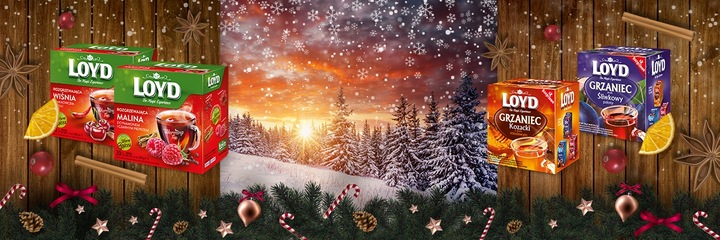 Rozgrzewająca Herbata Zimowa Owocowa Grzaniec Grzeszny Zimowy 10T LOYD