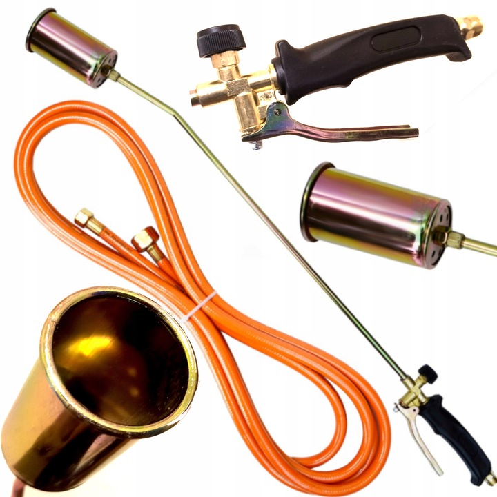 PALNIK DO PAPY PROPAN BUTAN DEKARSKI DŁUGA RĄCZKA 85CM DŁUGI WĄŻ 5 M