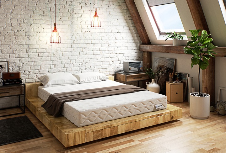 Materac 160x200 kieszeniowy 21 cm ŚREDNIO TWARDY dwustronny 7 stref