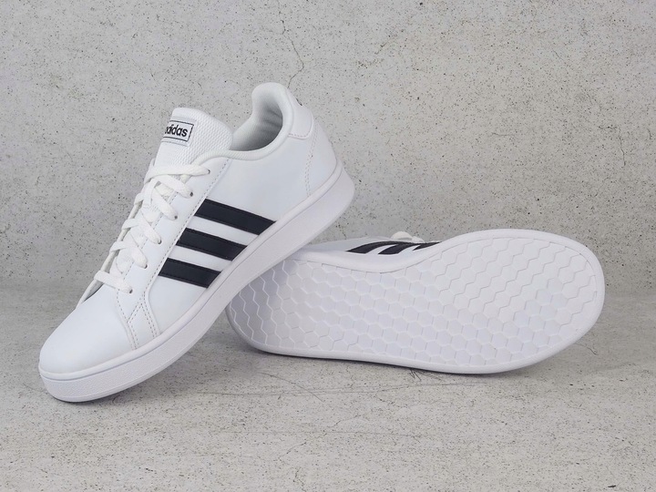 ADIDAS GRAND COURT EF0103 BUTY DZIECIĘCE TRAMPKI TENISÓWKI BIAŁE