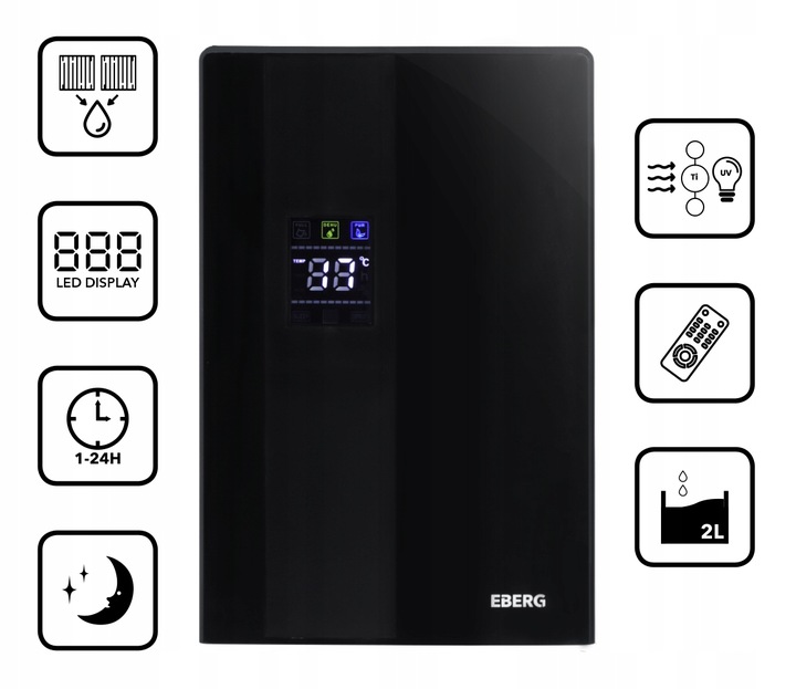 DUŻY OSUSZACZ POWIETRZA POCHŁANIACZ WILGOCI OCZYSZCZACZ UV CICHY XXL