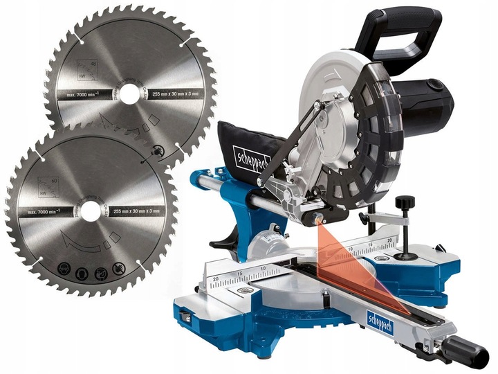 SCHEPPACH Piła ukośnica ukosowa z przesuwem z SOFT-STARTem HM254