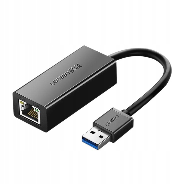 UGREEN NIEZAWODNY KOMPAKTOWY ADAPTER SIECIOWY USB 3.0 DO RJ45 ETHERNET