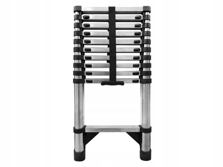 Drabina teleskopowa 11 stopni przystawna składana antypoślizgowa 3,2 m