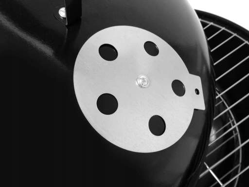 Grill WĘGLOWY na brykiet Ogrodowy zamykany POKRYWA POPIELNIK Gruba