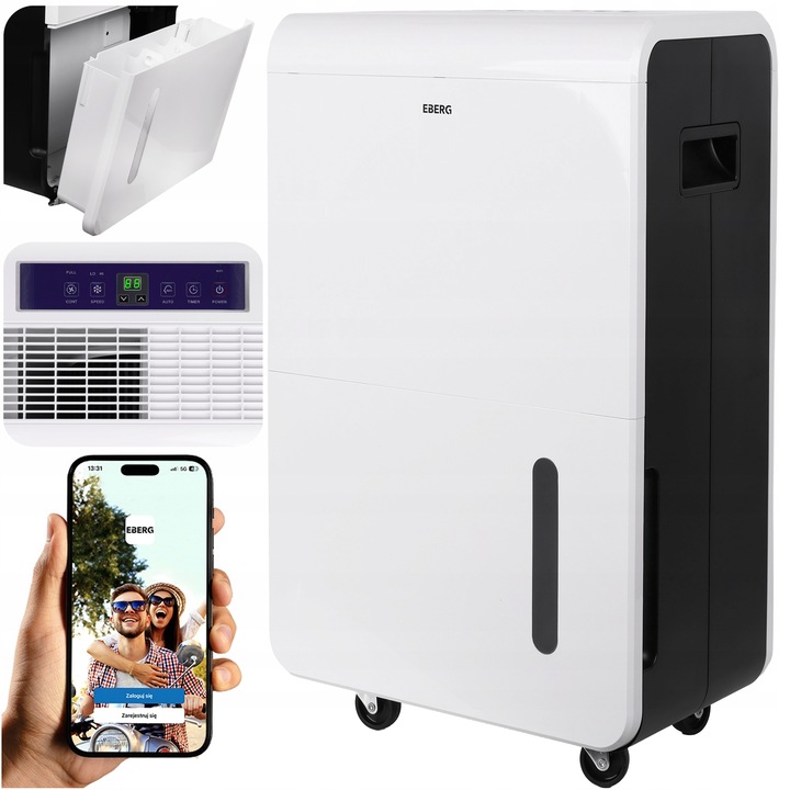 Osuszacz powietrza SEVA pochłaniacz wilgoci cichy wydajny aż 70L/24h +