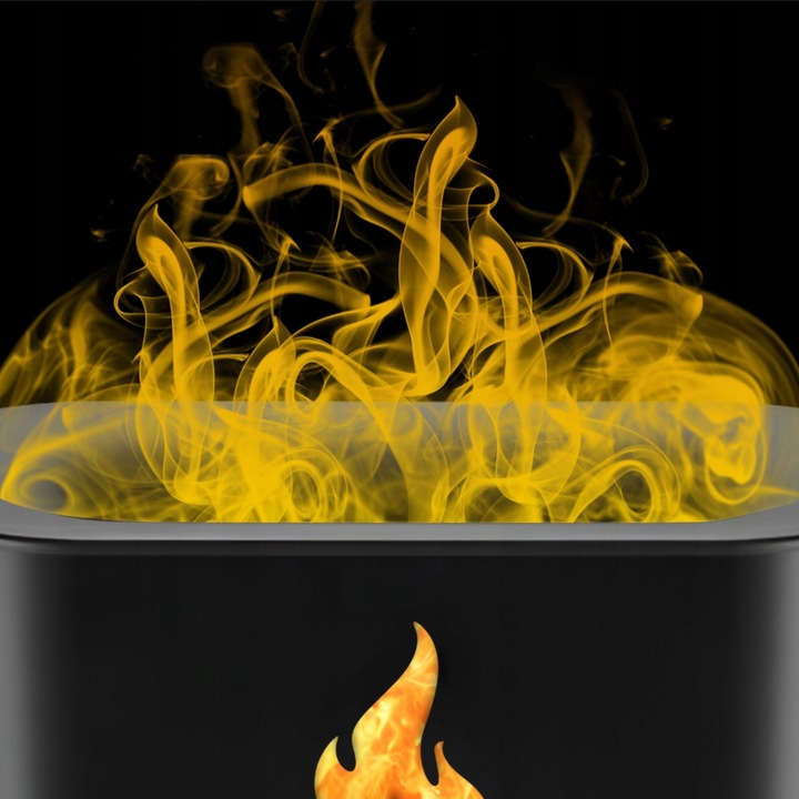 NAWILŻACZ POWIETRZA DYFUZOR KOMINEK LAMPKA NOCNA LED EFEKT PŁOMIENIA +