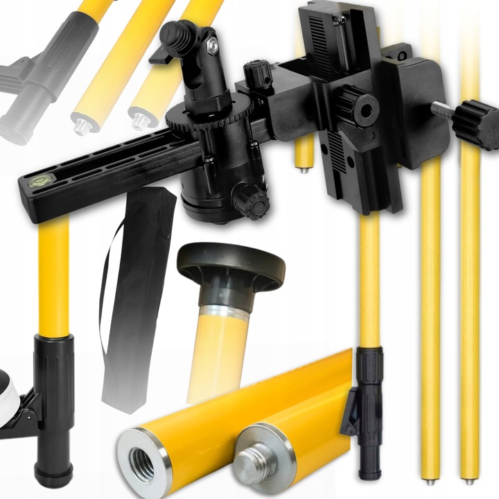 TYCZKA ROZPOROWA 3,65M DO LASERA POZIOMICY LASEROWEJ STATYW DRĄŻEK