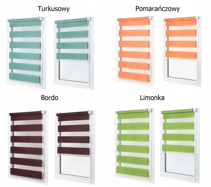 ROLETA ROLETY DZIEŃ NOC 57x150 CM NA WYMIAR KOLORY