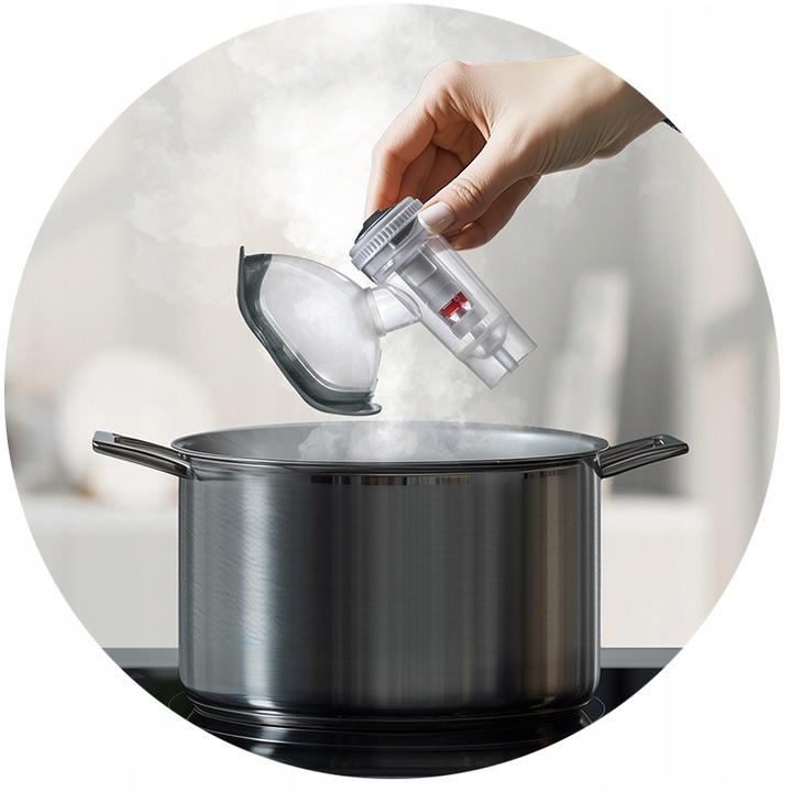 INHALATOR NEBULIZATOR TŁOKOWY DLA DZIECI DOROSŁYCH FLAEM ALPHANEB 4POZIOMY