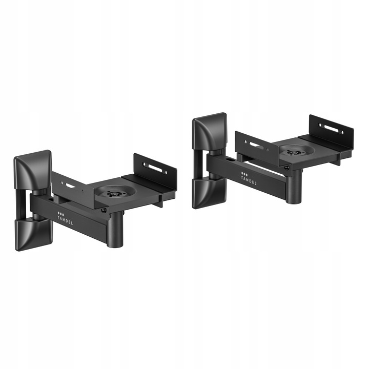 Uchwyty ścienne do głośników 2szt. Zaciskowe Regulowane Obrotowe