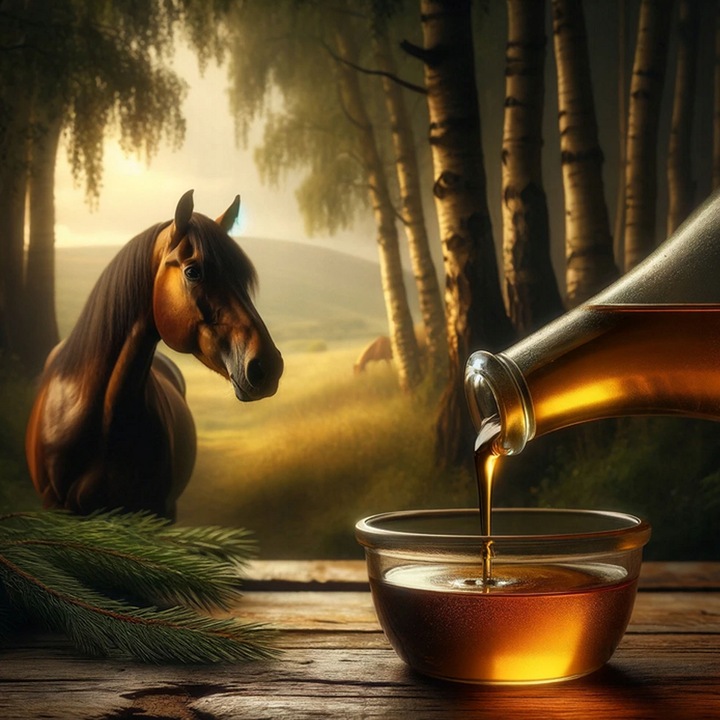 OLEJ LNIANY DLA KONI 5L zdrowy świeży NAJLEPSZY + strzykawka 60ml gratis