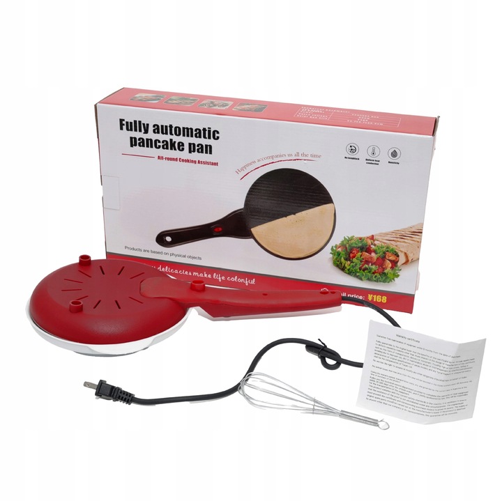 NALEŚNIKARKA ELEKTRYCZNA SZYBKA PATELNIA DO NALEŚNIKÓW BEZ UŻYCIA