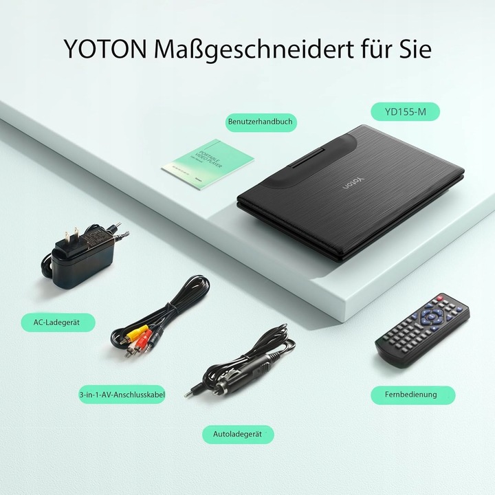 Przenośny odtwarzacz DVD YOTON YD155