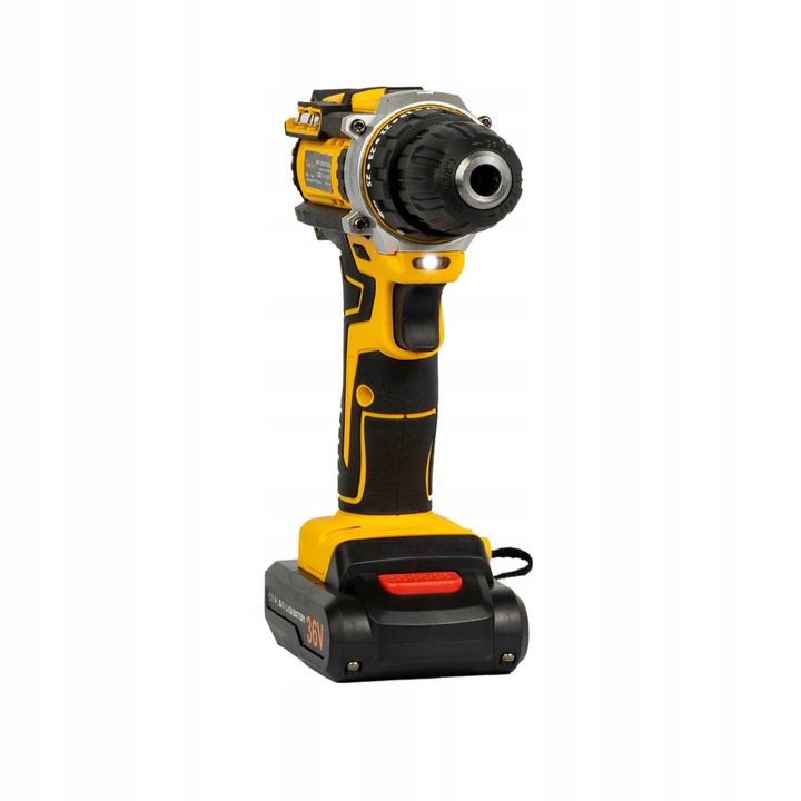 WIERTARKO-WKRĘTARKA AKUMULATOROWA 21V ŻÓŁTA + 2 AKUMULATORY 2.0Ah W