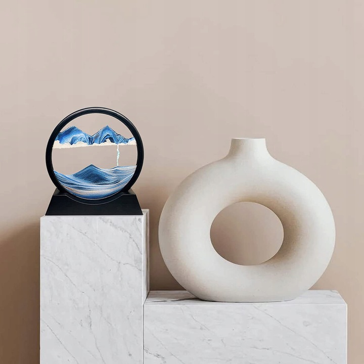 DYNAMICZNY PIASEK OBRAZ RUCHOMY 3D DEKORACJA OBRAZEK OZDOBA NA BIURKO