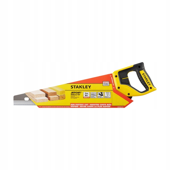 STANLEY PIŁA RĘCZNA DO CIĘCIA DREWNA 450mm 7z/cal