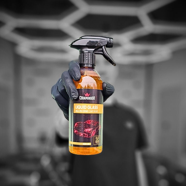 Wosk Samochodowy na Mokro LIQUID GLASS + Odtłuszczacz do Lakieru SMART WIPE