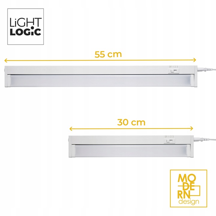 Oprawa podszafkowa listwa meblowa LL RILAK LED CCT 10W biała zmian