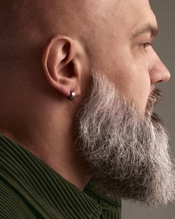 Srebrny kolczyk THE HOOP