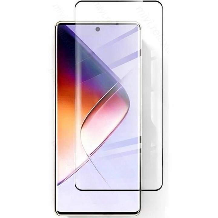SZKŁO HARTOWANE Z CZARNĄ RAMKĄ DO INFINIX NOTE 40 PRO DOPASOWANE