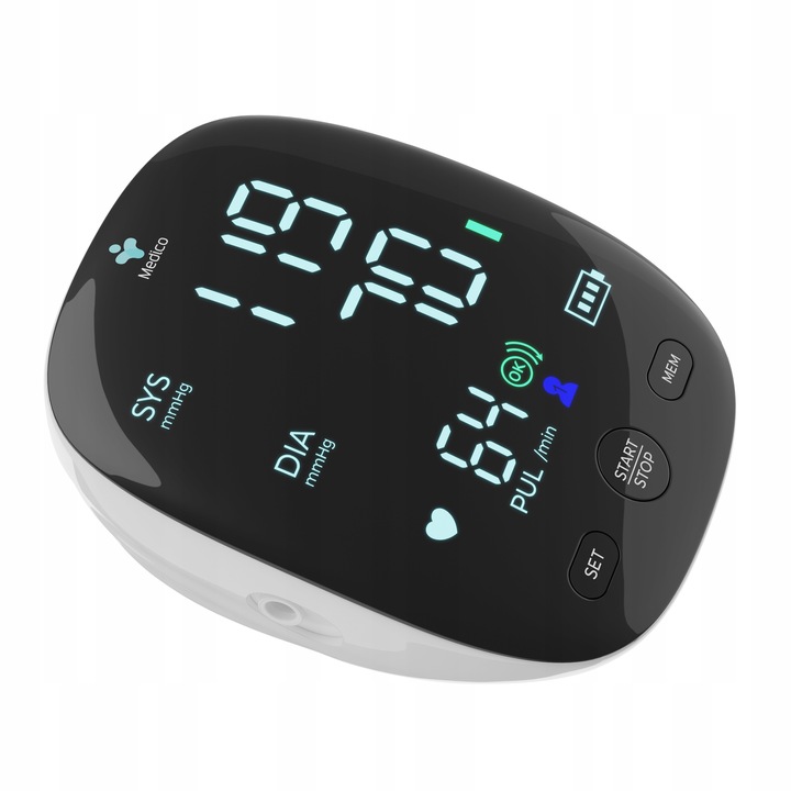 CIŚNIENIOMIERZ NARAMIENNY MEDICO ARYTMIA, EKRAN LED,USB, DZIENNICZEK GRATIS