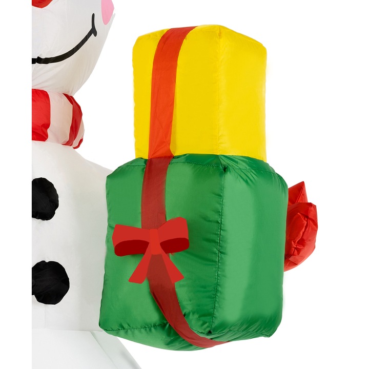 Nadmuchiwany Bałwan LED Duży Dmuchany Bałwanek Pompowany Świecący