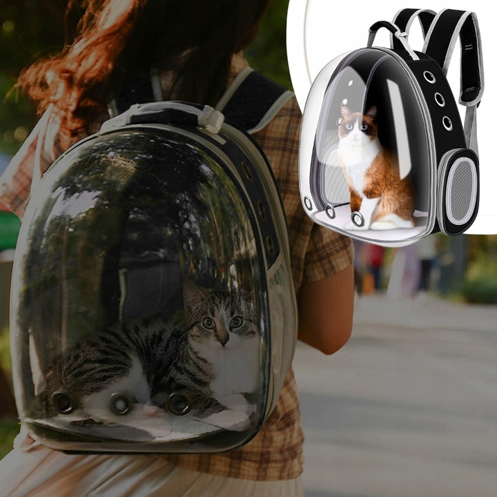 PLECAK DLA KOTA PSA TRANSPORTER PRZEZROCZYSTY WENTYLOWANY NA PSA NA KOTA