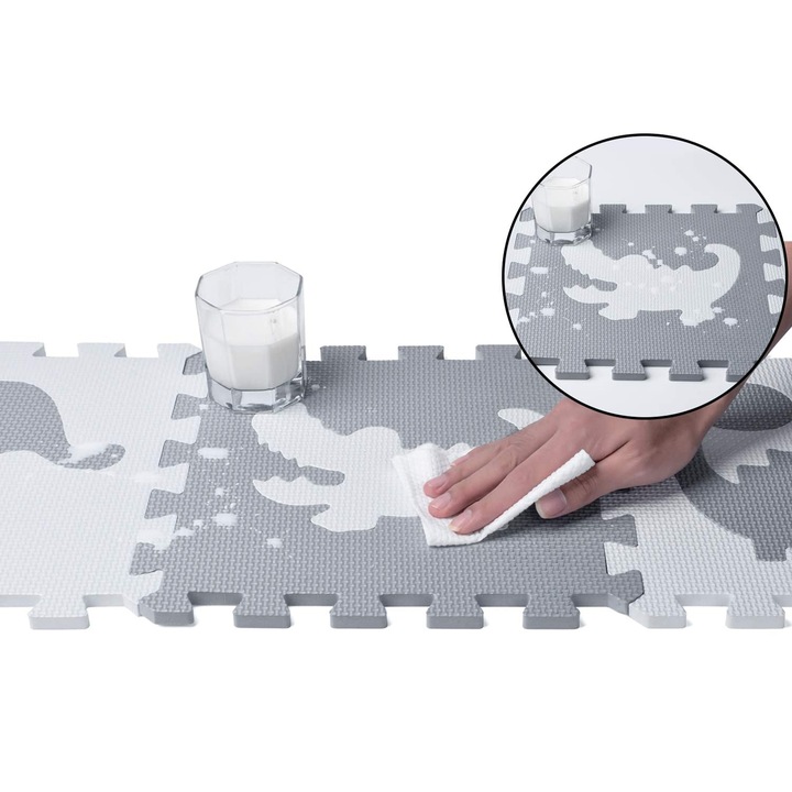 GRUBA MATA EDUKACYJNA puzzle PIANKOWE XXL KOJEC