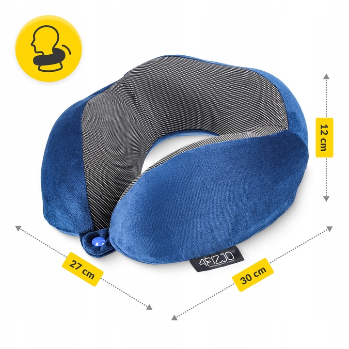 PODUSZKA PODRÓŻNA TURYSTYCZNA ROGAL ZAGŁÓWEK NA SZYJĘ PIANKA VISCO MEMORY