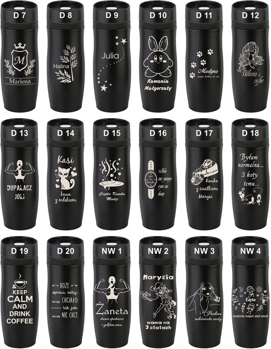 KUBEK TERMICZNY Z GRAWEREM Grawer PREZENT