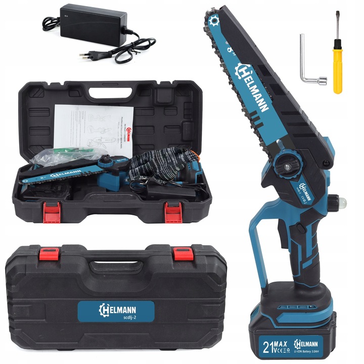 PIŁA ŁAŃCUCHOWA AKUMULATOROWA 8" BEZSZCZOTKOWA PILARKA DO GAŁĘZI