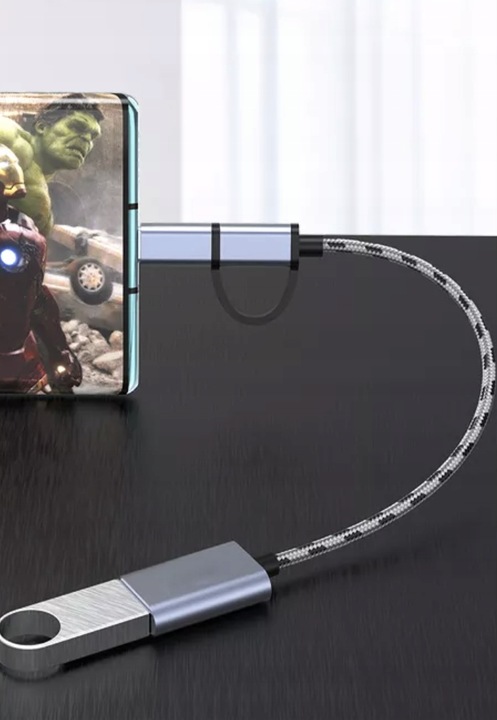 2 w 1 | Adapter | USB - A |--> USB-C |--> Micro - USB |