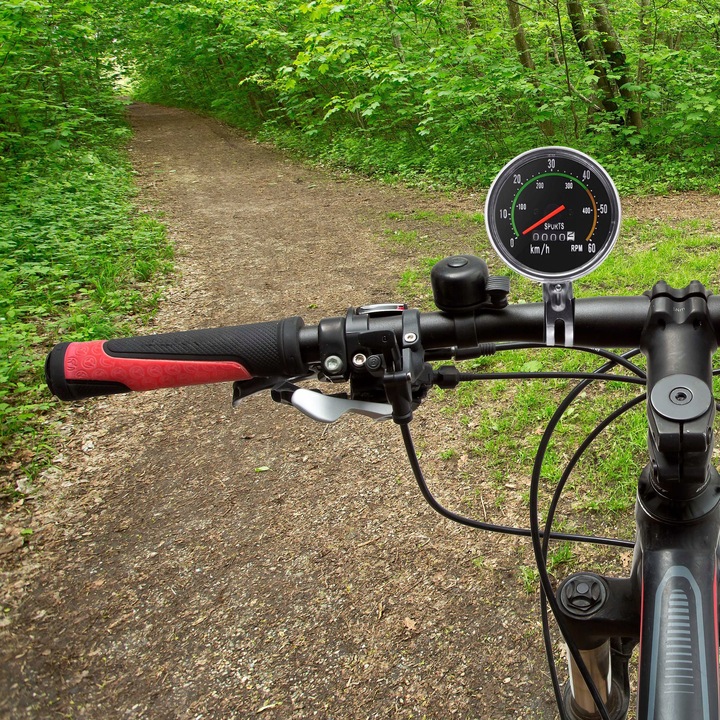LICZNIK ROWEROWY RETRO BEZBATERYJNY WODOODPORNY XL
