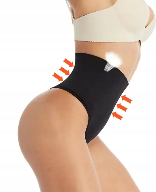 Stringi Wyszczuplające Brzuch Majtki Modelujące Bielizna Damska Korygująca