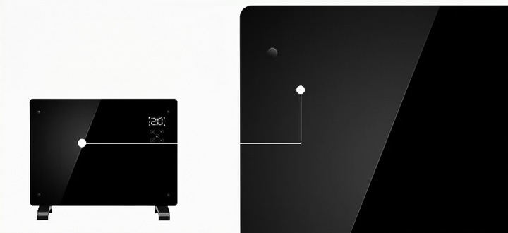 Grzejnik elektryczny XTECH 2500W WiFi termostat LED pilot konwektorowy