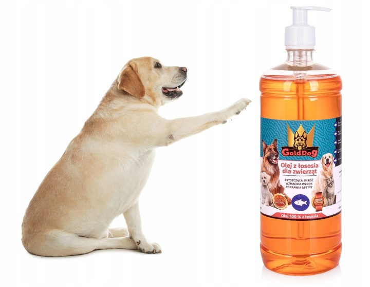 GoldDog Olej z Łososia 1l dla psa i kota