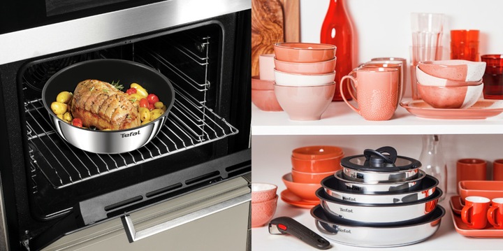 Zestaw garnków i patelni TEFAL Ingenio Cook Eat 5 el. indukcja